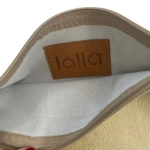 Lalla Marrakech Snake Print Leather Clutch Bag - Picture 4 of 4